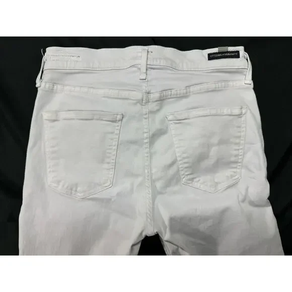 COH Women's Rocket Crop High Rise Skinny Light Purple Denim Jeans  Size 28x25.5* - Picture 3 of 9